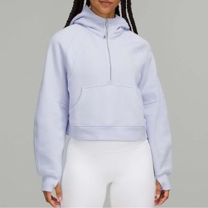 Scuba oversized half zip hoodie